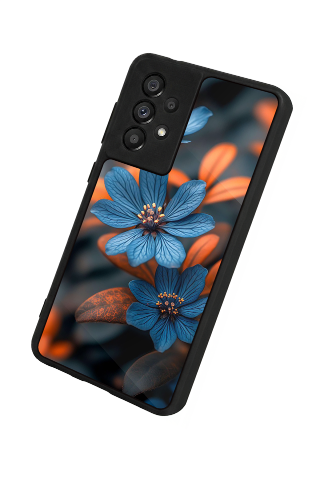 Samsung Galaxy A73 Uyumlu Cicek Tasarımlı Glossy Premium Kılıf