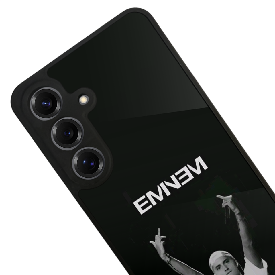 Samsung Galaxy S25 Uyumlu Eminem Tasarımlı Glossy Premium Kılıf