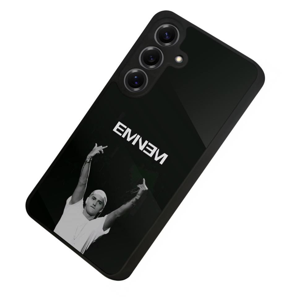 Samsung Galaxy S25 Uyumlu Eminem Tasarımlı Glossy Premium Kılıf