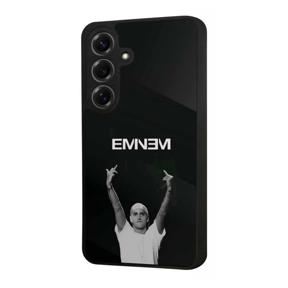 Samsung Galaxy S25 Uyumlu Eminem Tasarımlı Glossy Premium Kılıf