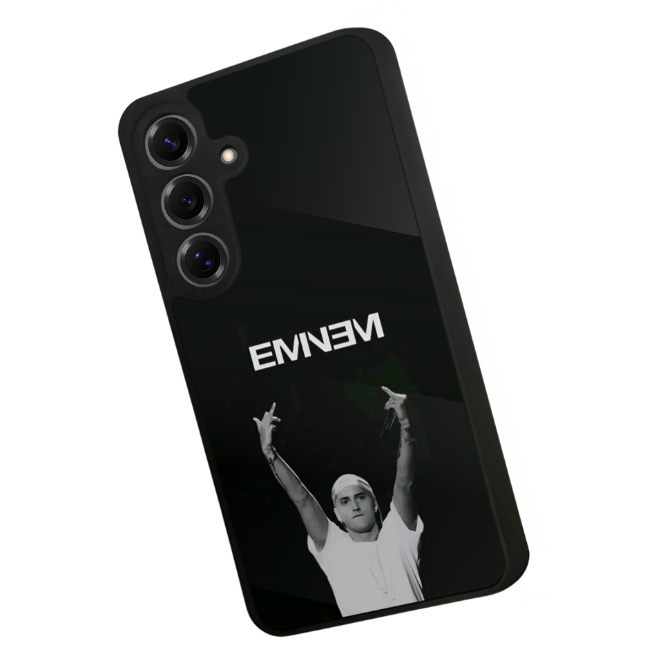 Samsung Galaxy S25 Uyumlu Eminem Tasarımlı Glossy Premium Kılıf