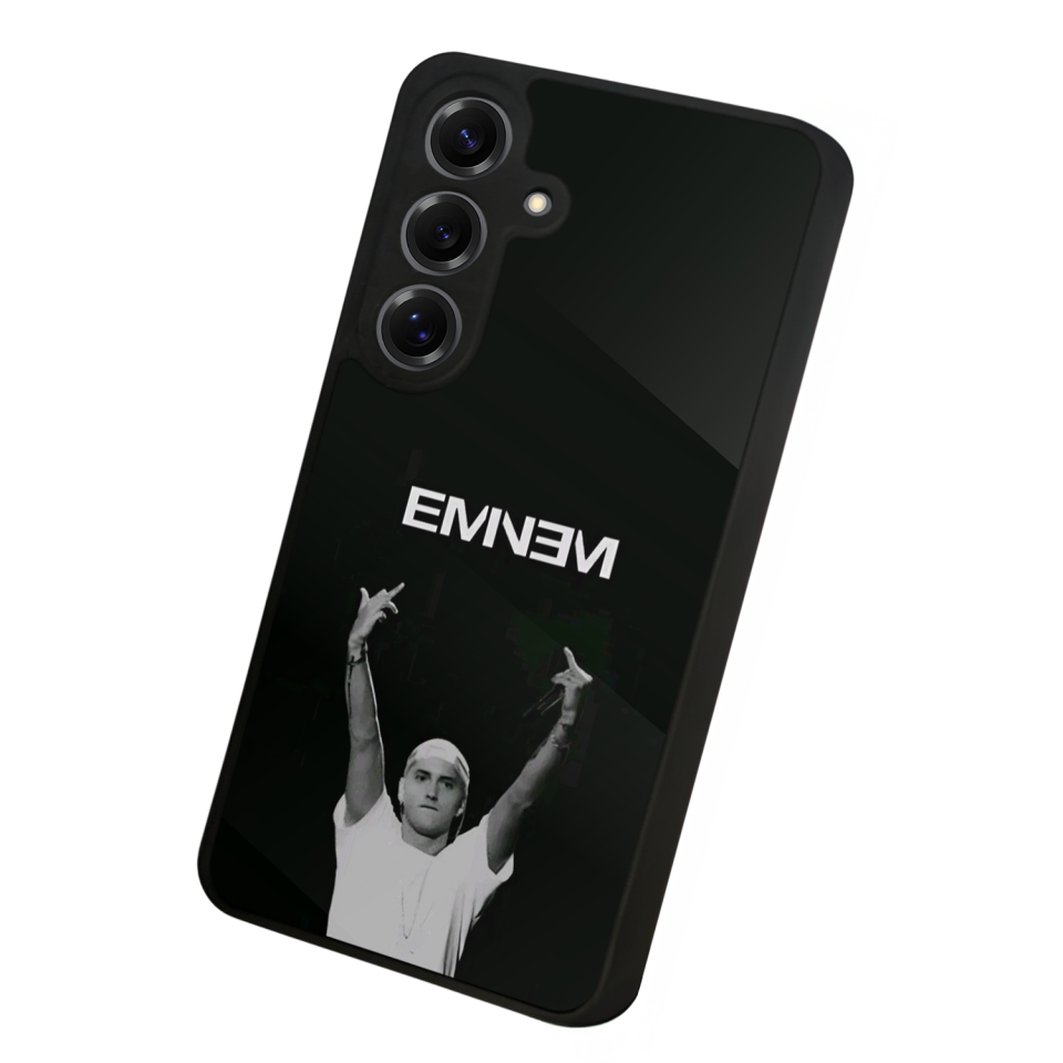 Samsung Galaxy S25 Uyumlu Eminem Tasarımlı Glossy Premium Kılıf
