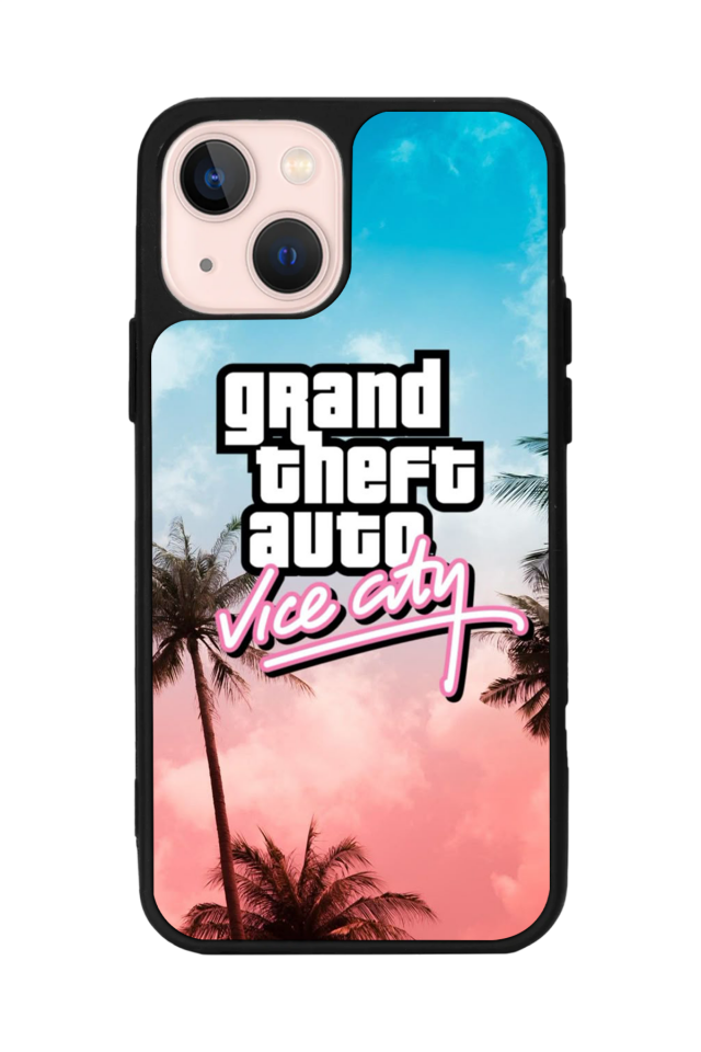 iPhone 13 Mini Uyumlu GTA Tasarımlı Glossy Premium Kılıf