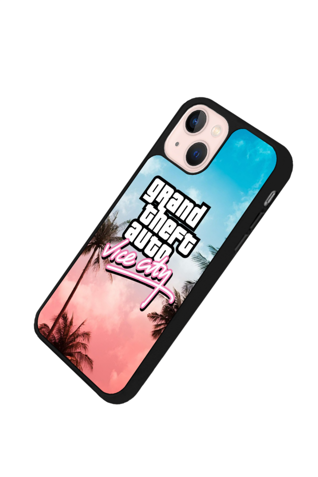 iPhone 13 Mini Uyumlu GTA Tasarımlı Glossy Premium Kılıf