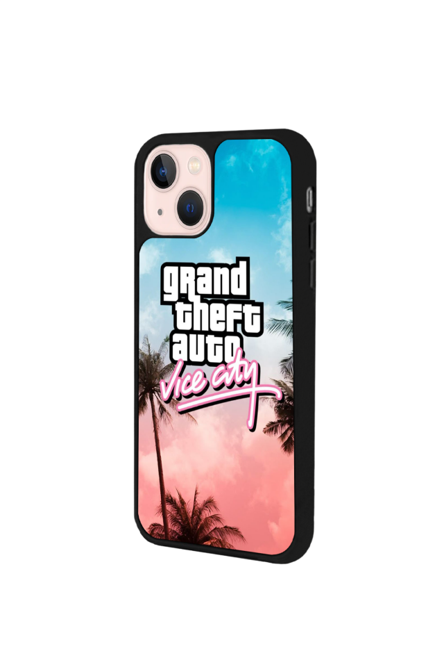 iPhone 13 Mini Uyumlu GTA Tasarımlı Glossy Premium Kılıf