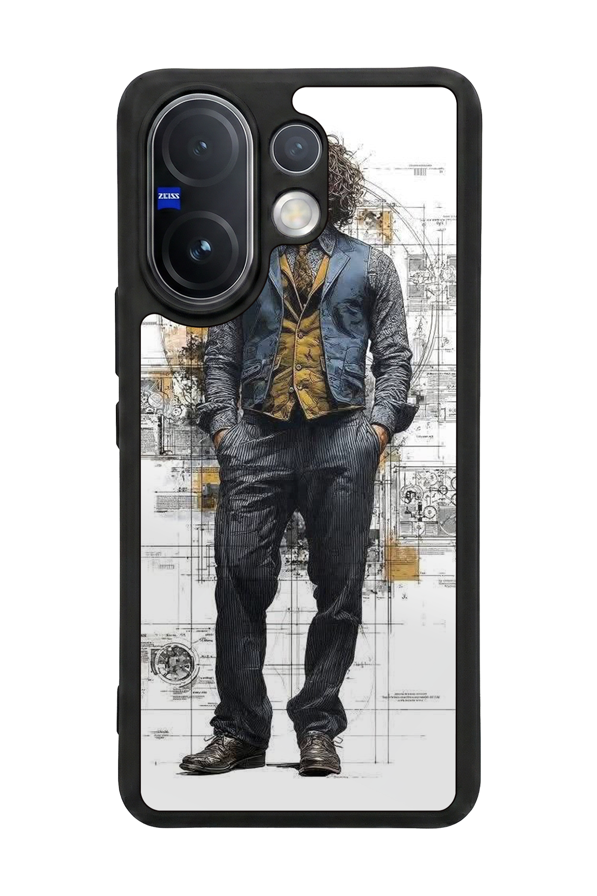 Vivo V60 Uyumlu Joker Tasarımlı Glossy Premium Kılıf
