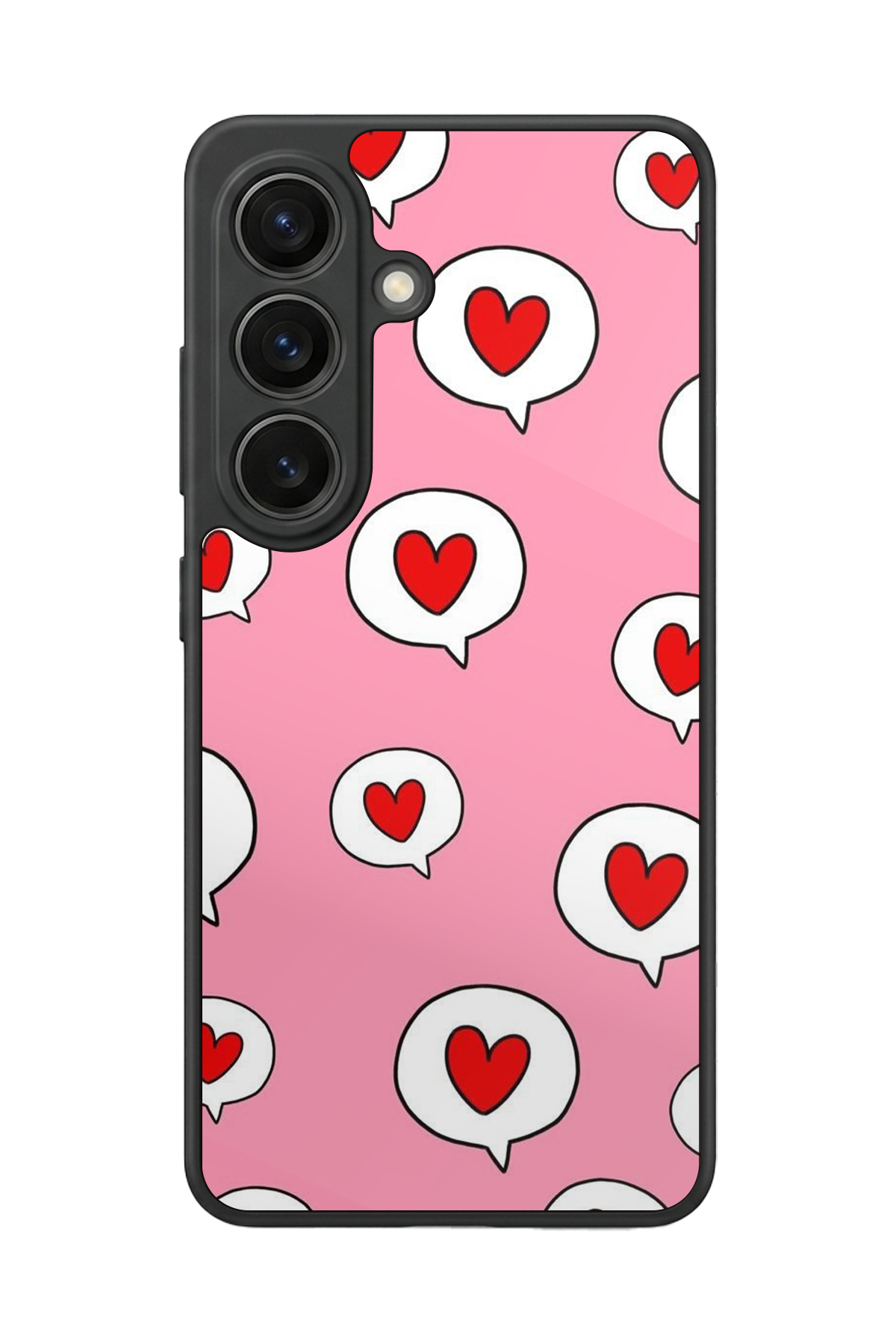 Samsung Galaxy S26 Uyumlu Kalp Love Tasarımlı Glossy Premium Kılıf