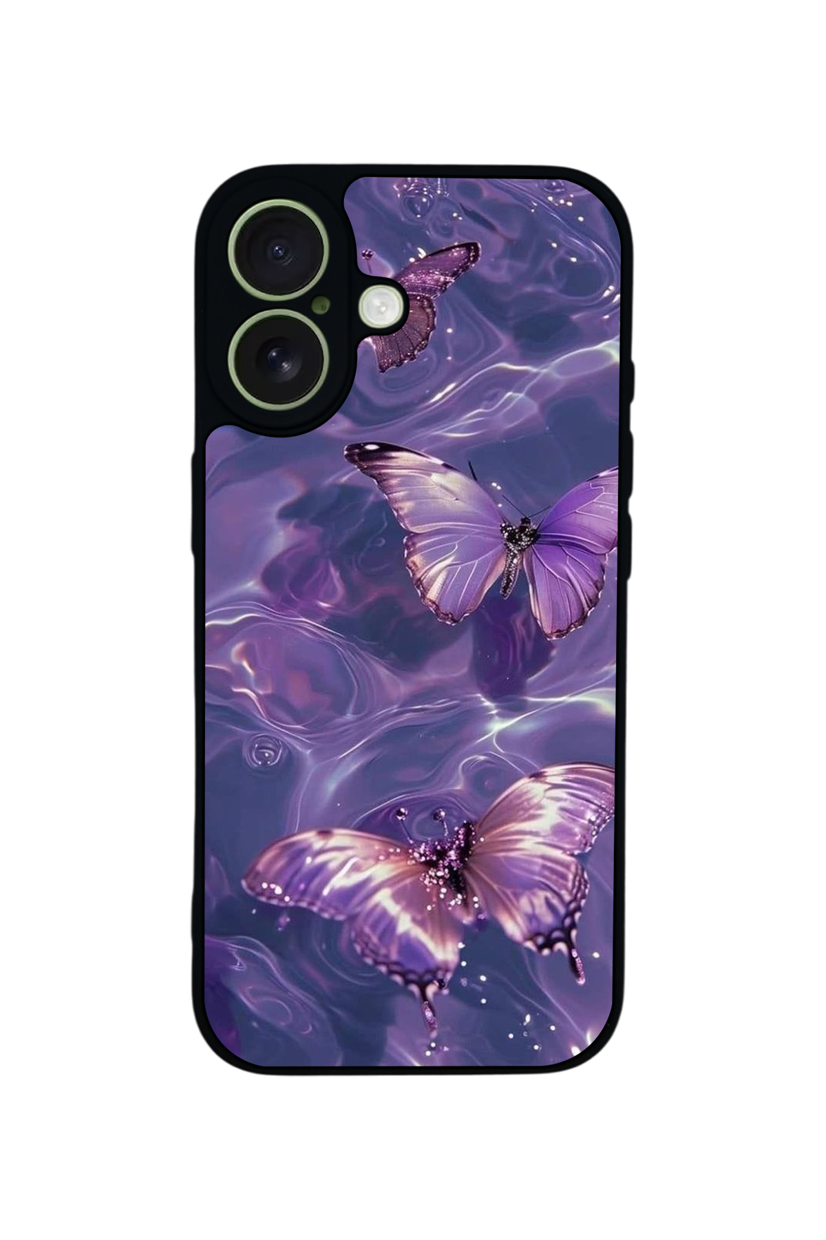 iPhone 17 Uyumlu Kelebek Tasarımlı Glossy Premium Kılıf