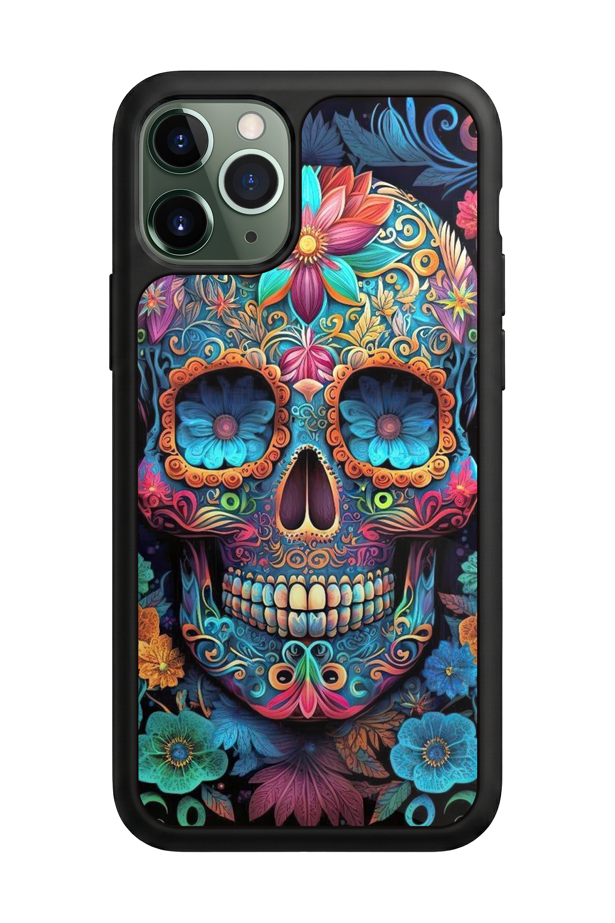 iPhone 11 Pro Uyumlu KuruKafa Tasarımlı Glossy Premium Kılıf