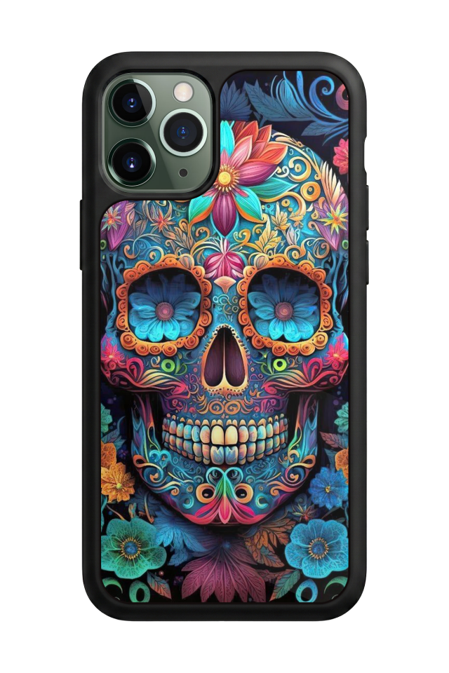 iPhone 11 Pro Uyumlu KuruKafa Tasarımlı Glossy Premium Kılıf