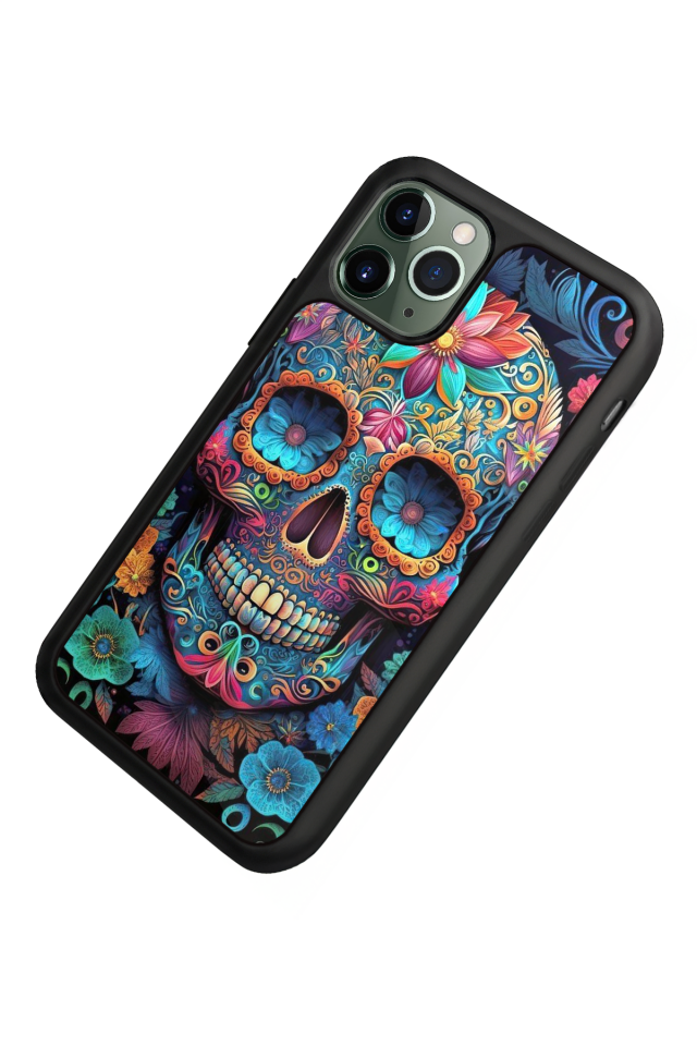 iPhone 11 Pro Uyumlu KuruKafa Tasarımlı Glossy Premium Kılıf