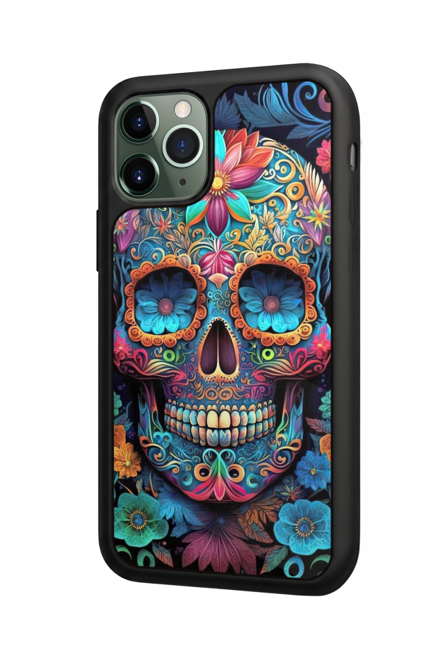 iPhone 11 Pro Uyumlu KuruKafa Tasarımlı Glossy Premium Kılıf