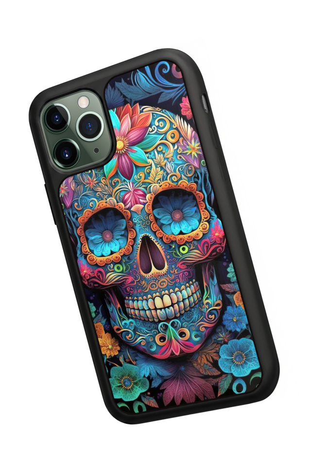 iPhone 11 Pro Uyumlu KuruKafa Tasarımlı Glossy Premium Kılıf