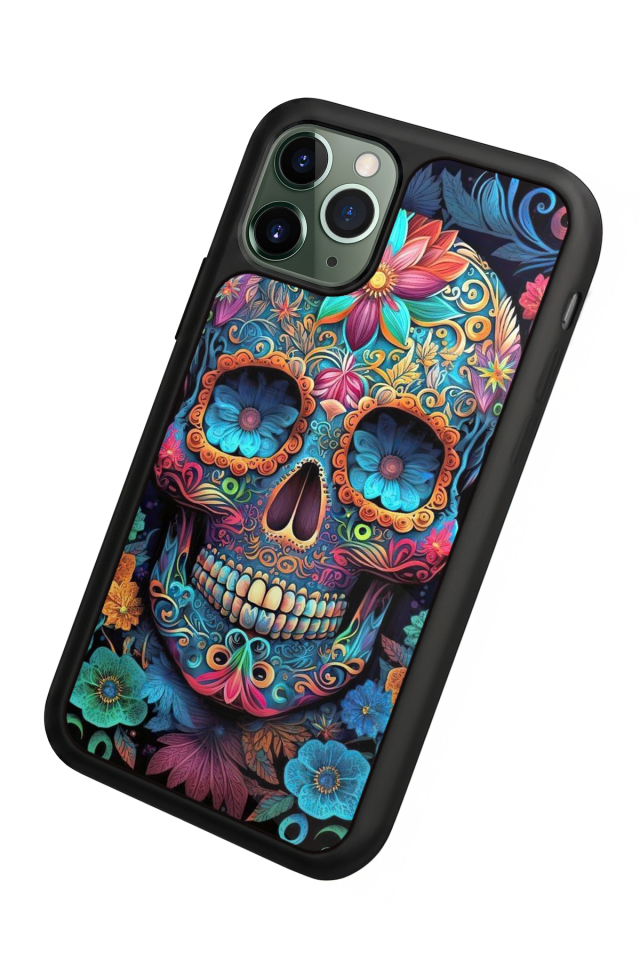 iPhone 11 Pro Uyumlu KuruKafa Tasarımlı Glossy Premium Kılıf