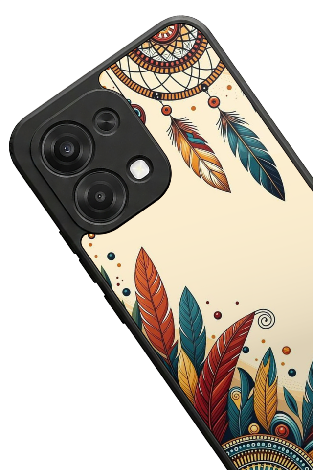 Oppo A6 Pro Uyumlu Mandala Tasarımlı Glossy Premium Kılıf