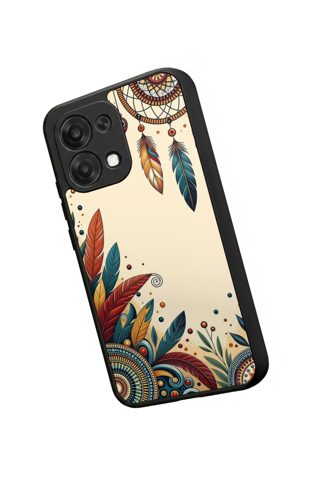 Oppo A6 Pro Uyumlu Mandala Tasarımlı Glossy Premium Kılıf