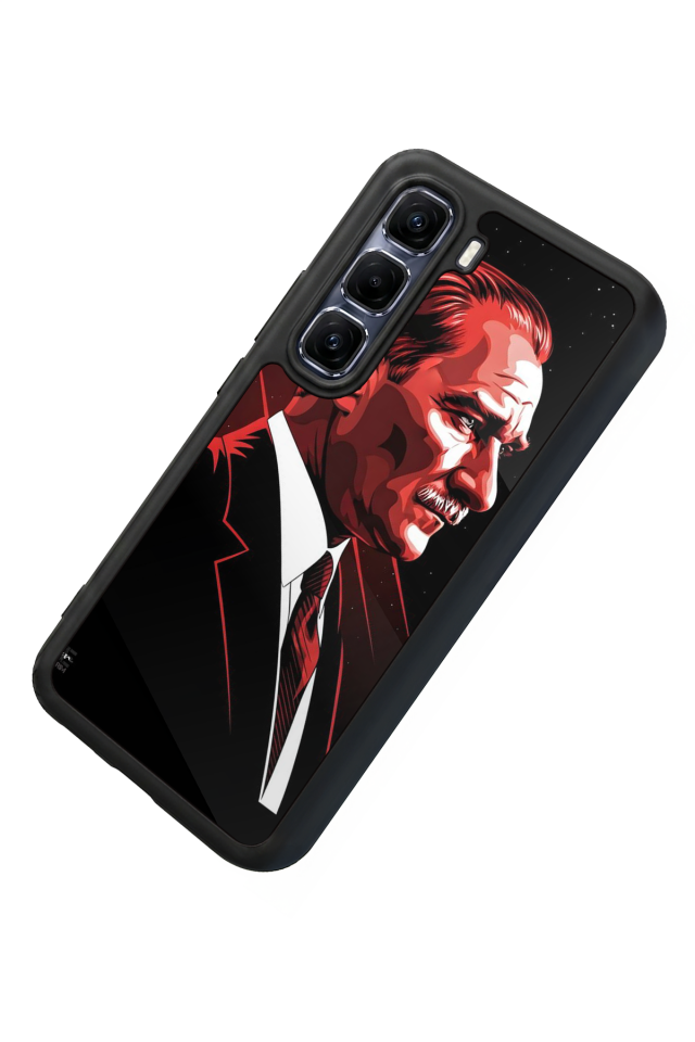 Infinix Hot 60 Pro Plus Uyumlu Mustafa Kemal Ataturk Tasarımlı Glossy Premium Kılıf