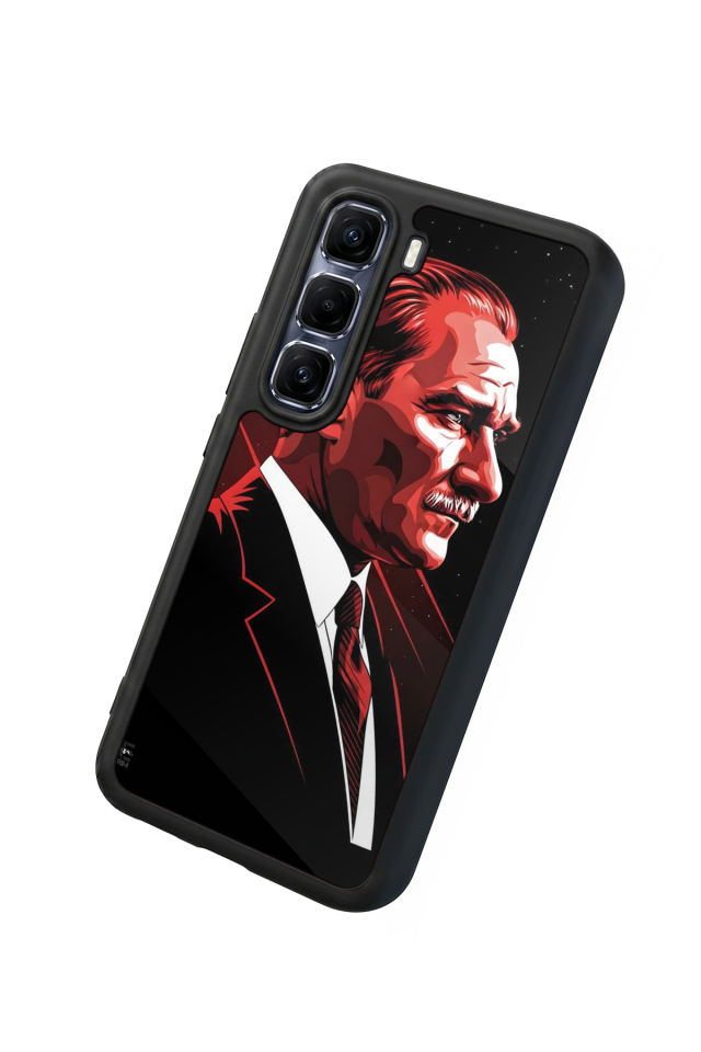 Infinix Hot 60 Pro Plus Uyumlu Mustafa Kemal Ataturk Tasarımlı Glossy Premium Kılıf