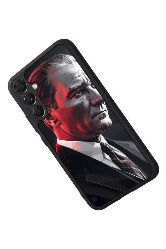 Samsung Galaxy A34 Uyumlu Mustafa Kemal Ataturk Tasarımlı Glossy Premium Kılıf