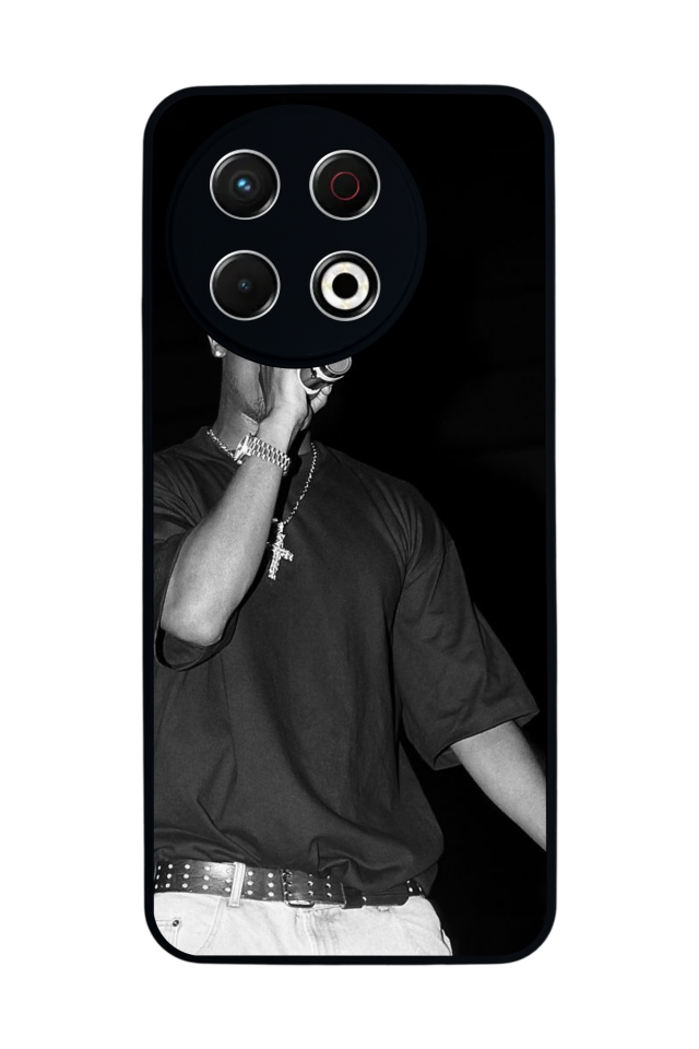 Tecno Spark 30 Pro Uyumlu Tupac Tasarımlı Glossy Premium Kılıf