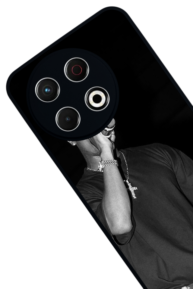 Tecno Spark 30 Pro Uyumlu Tupac Tasarımlı Glossy Premium Kılıf