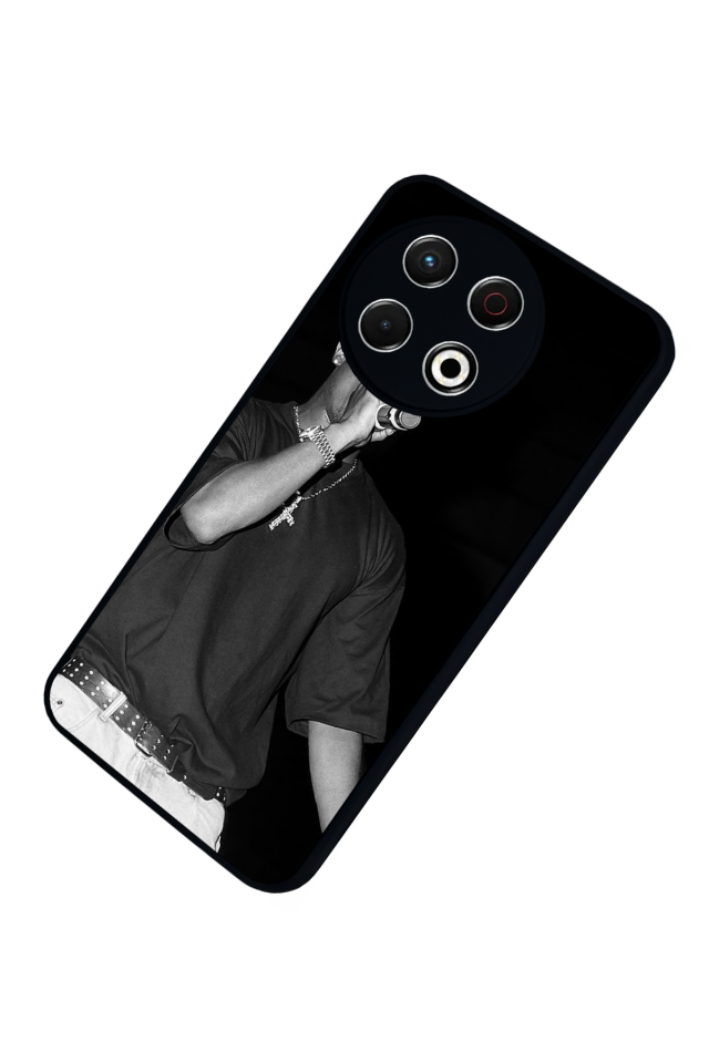 Tecno Spark 30 Pro Uyumlu Tupac Tasarımlı Glossy Premium Kılıf