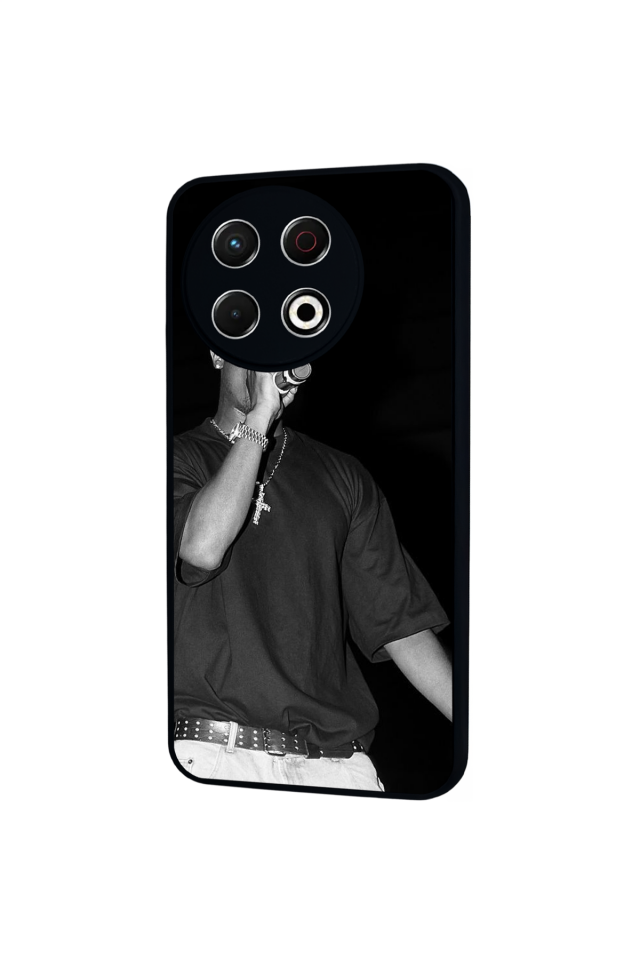 Tecno Spark 30 Pro Uyumlu Tupac Tasarımlı Glossy Premium Kılıf