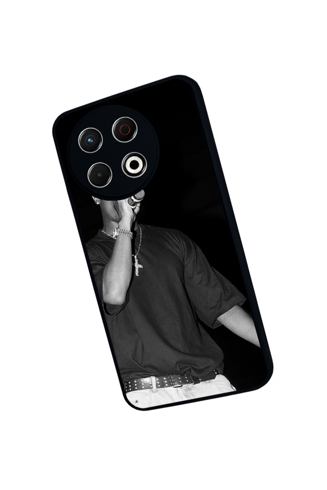 Tecno Spark 30 Pro Uyumlu Tupac Tasarımlı Glossy Premium Kılıf