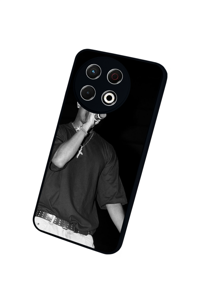 Tecno Spark 30 Pro Uyumlu Tupac Tasarımlı Glossy Premium Kılıf