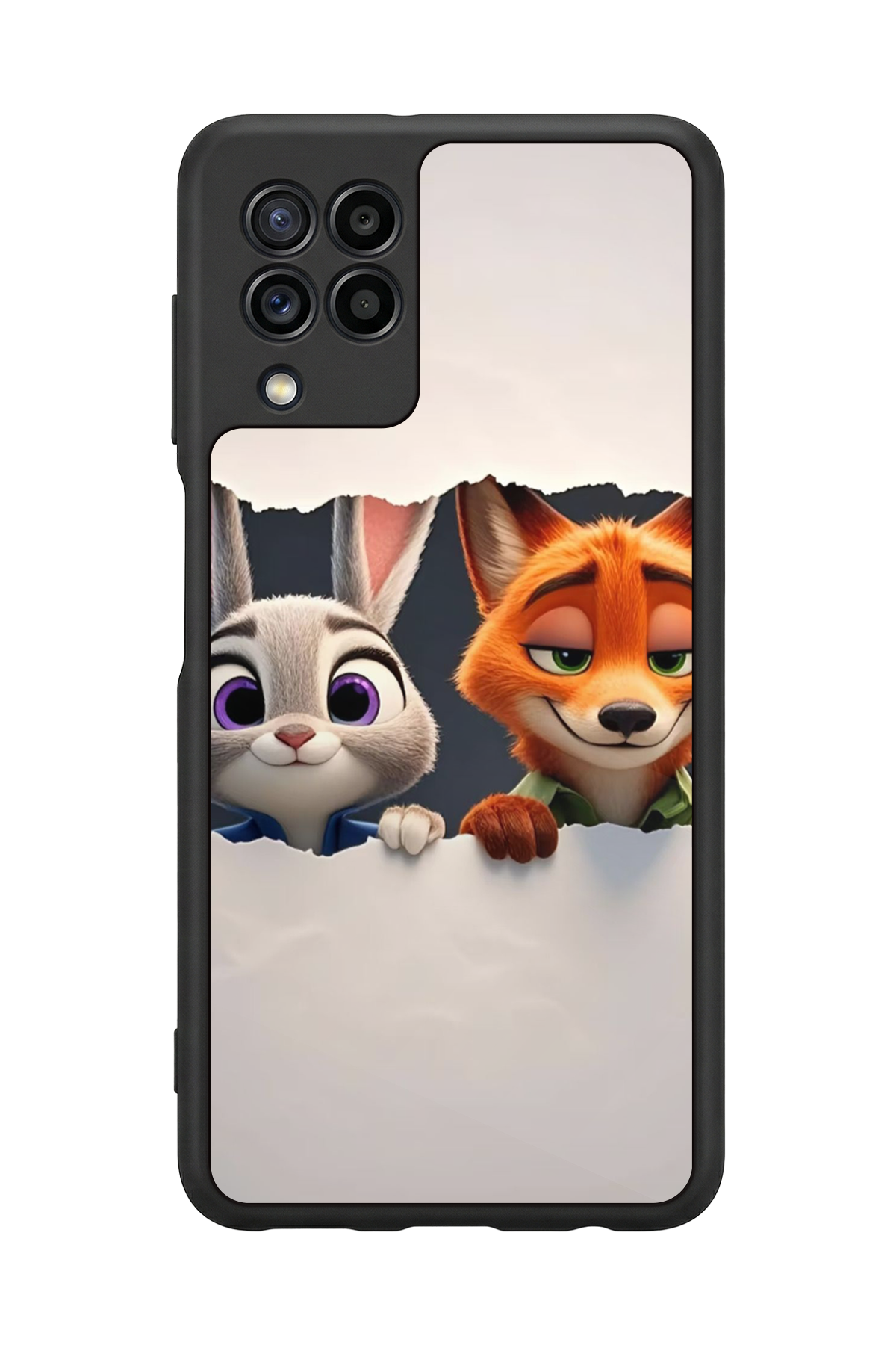 Samsung Galaxy M22 Uyumlu Zootropolis Tasarımlı Glossy Premium Kılıf