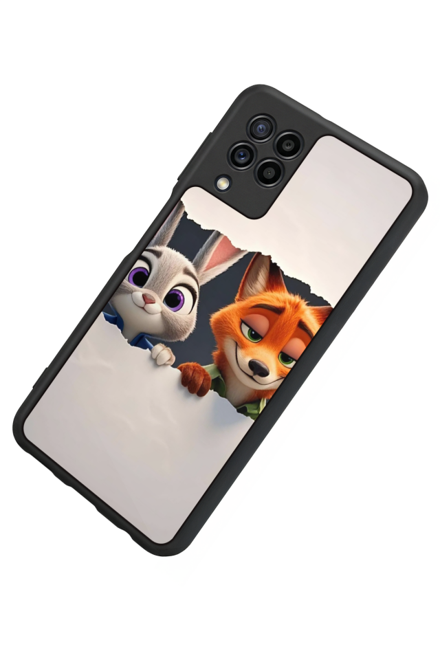 Samsung Galaxy M22 Uyumlu Zootropolis Tasarımlı Glossy Premium Kılıf
