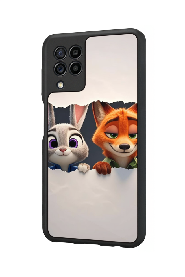 Samsung Galaxy M22 Uyumlu Zootropolis Tasarımlı Glossy Premium Kılıf