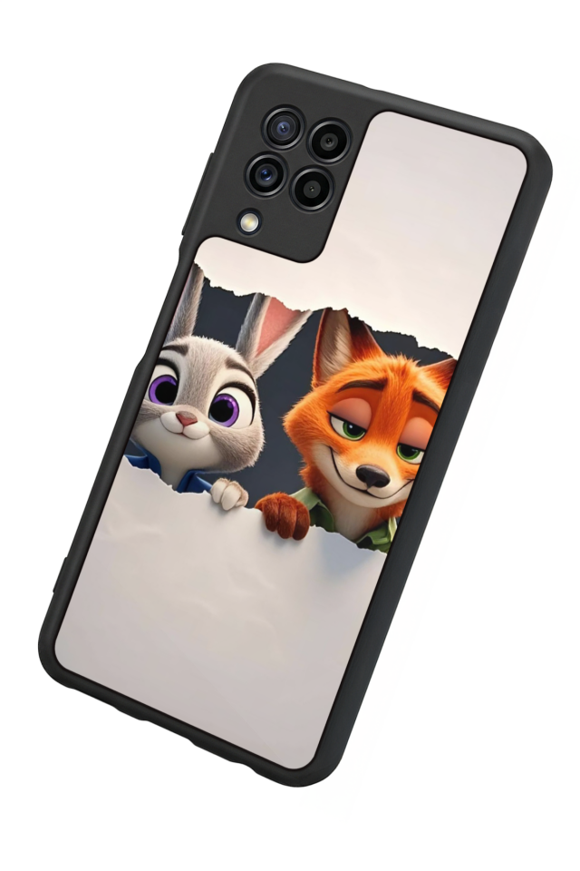 Samsung Galaxy M22 Uyumlu Zootropolis Tasarımlı Glossy Premium Kılıf