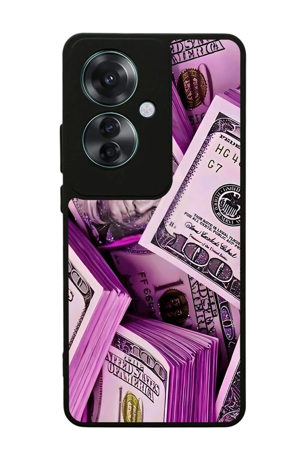 Oppo Reno 11F Uyumlu Money Para Tasarımlı Glossy Premium Kılıf