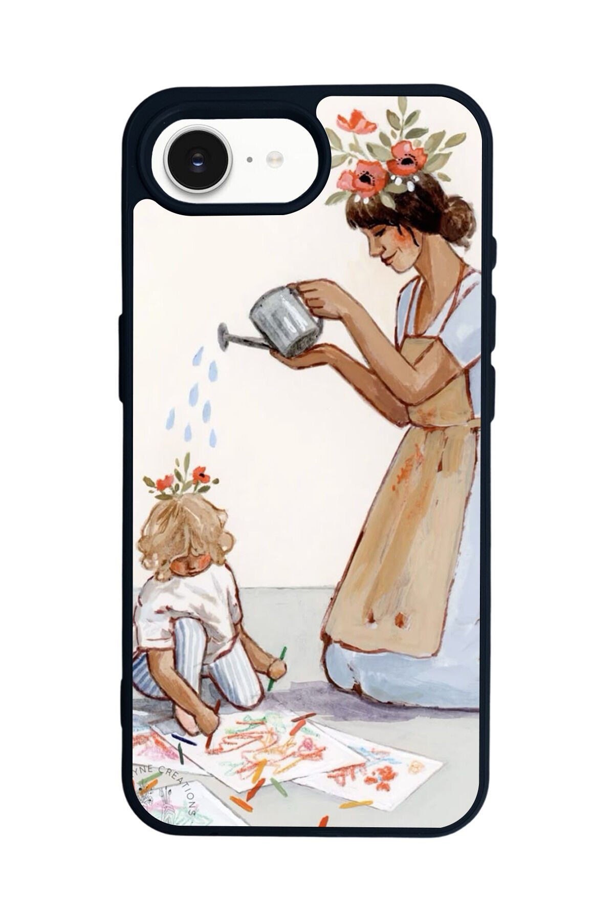 iPhone 16E Uyumlu Kalp Love Tasarımlı Glossy Premium Kılıf