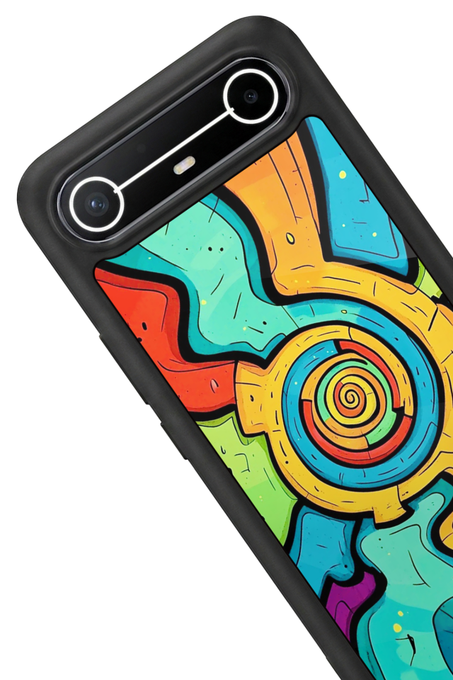 Tecno Spark Slim 5G Uyumlu Abstract Tasarımlı Glossy Premium Kılıf