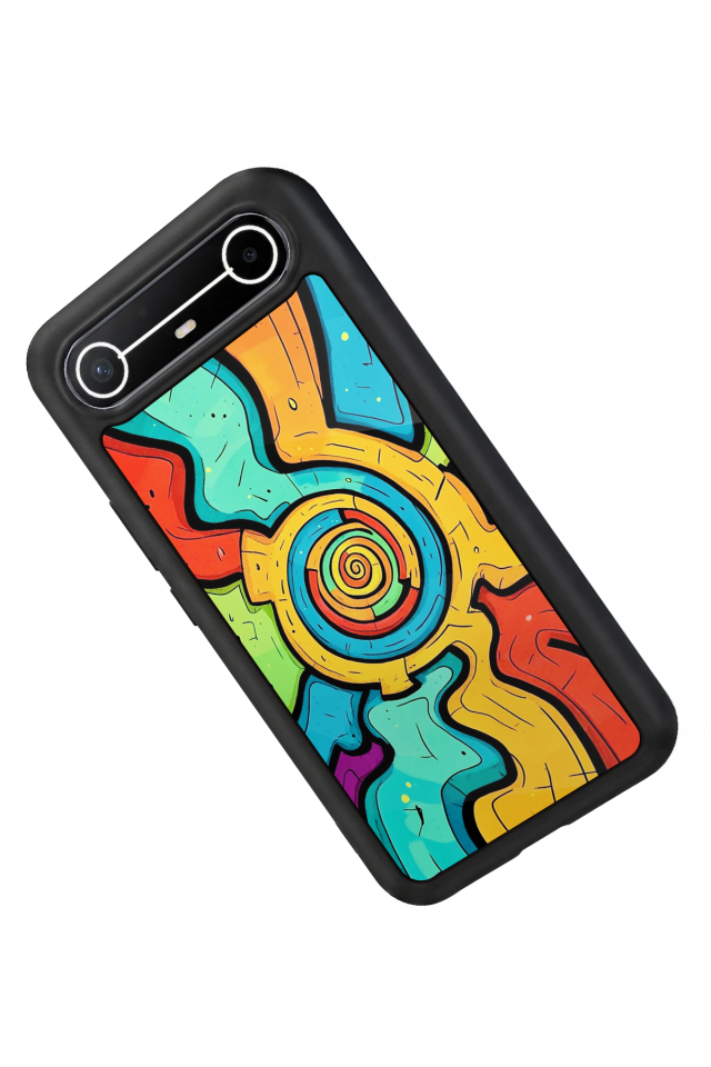 Tecno Spark Slim 5G Uyumlu Abstract Tasarımlı Glossy Premium Kılıf