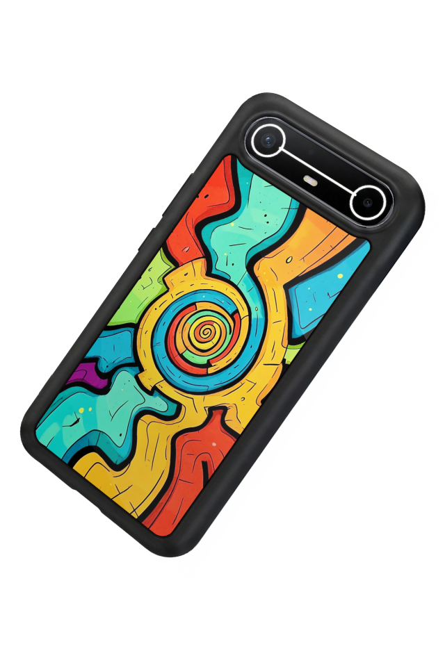 Tecno Spark Slim 5G Uyumlu Abstract Tasarımlı Glossy Premium Kılıf