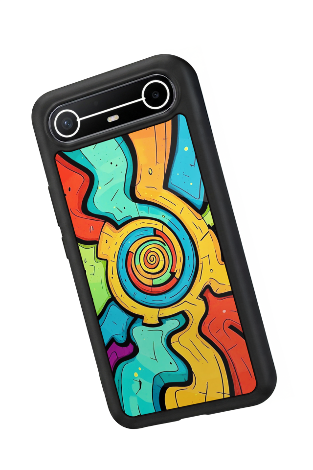 Tecno Spark Slim 5G Uyumlu Abstract Tasarımlı Glossy Premium Kılıf