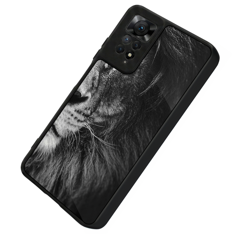 Xiaomi Redmi Note 11 Pro Uyumlu Aslan Tasarımlı Glossy Premium Kılıf