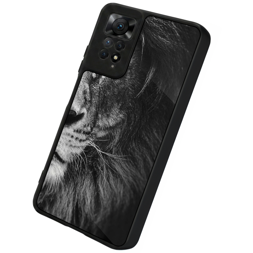 Xiaomi Redmi Note 11 Pro Uyumlu Aslan Tasarımlı Glossy Premium Kılıf