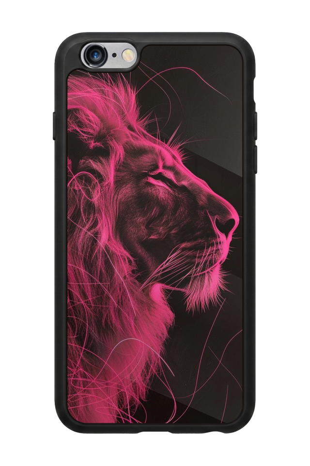 iPhone 6s Plus Uyumlu Aslan Tasarımlı Glossy Premium Kılıf