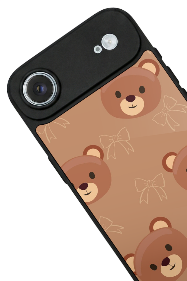 iPhone 17 Air Uyumlu Ayı Tasarımlı Glossy Premium Kılıf