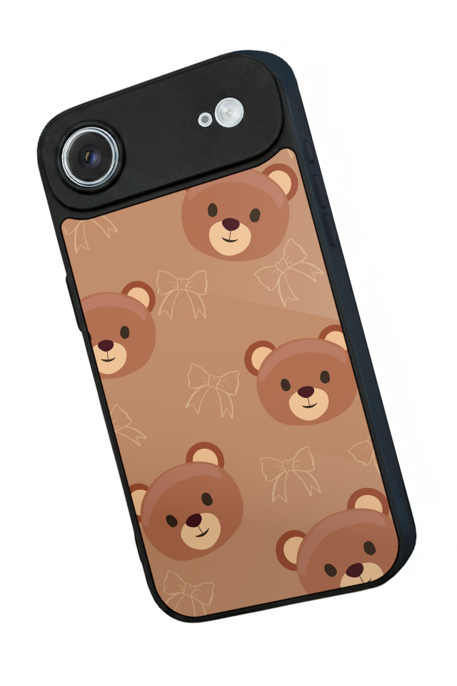 iPhone 17 Air Uyumlu Ayı Tasarımlı Glossy Premium Kılıf