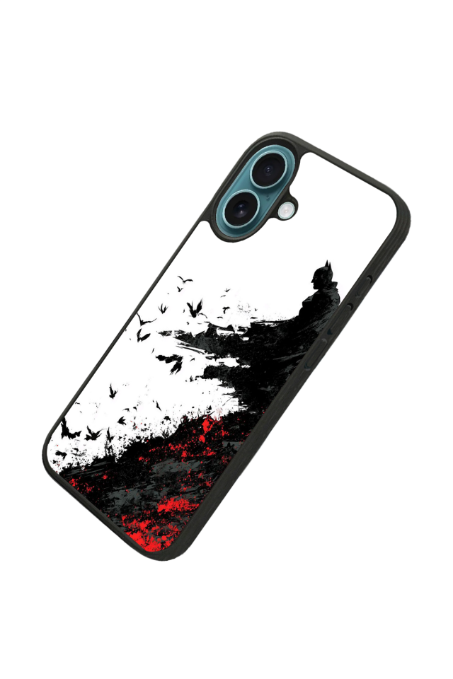 iPhone 16 Uyumlu Batman Tasarımlı Glossy Premium Kılıf