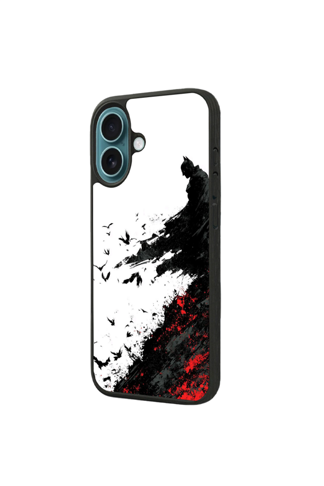 iPhone 16 Uyumlu Batman Tasarımlı Glossy Premium Kılıf