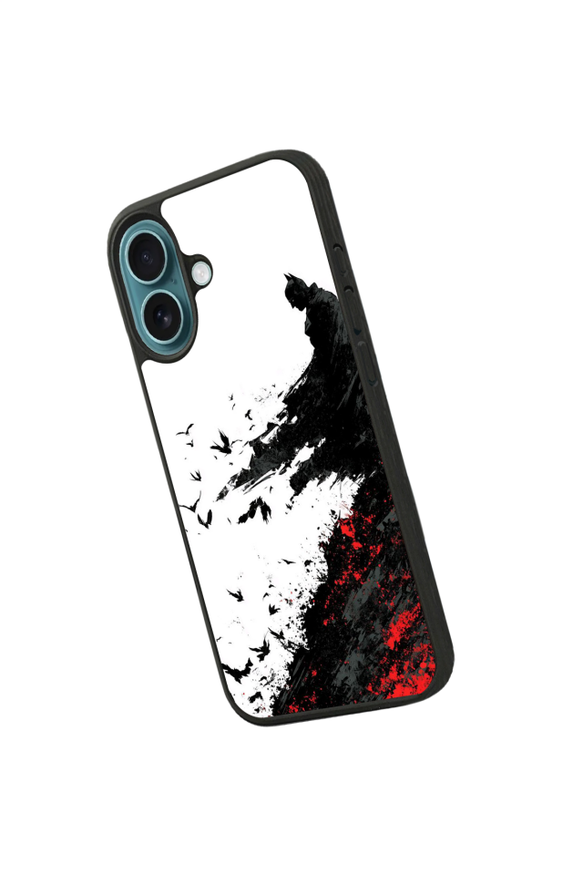 iPhone 16 Uyumlu Batman Tasarımlı Glossy Premium Kılıf