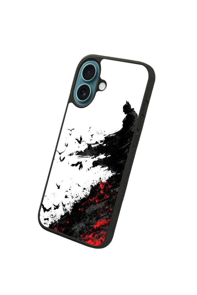 iPhone 16 Uyumlu Batman Tasarımlı Glossy Premium Kılıf