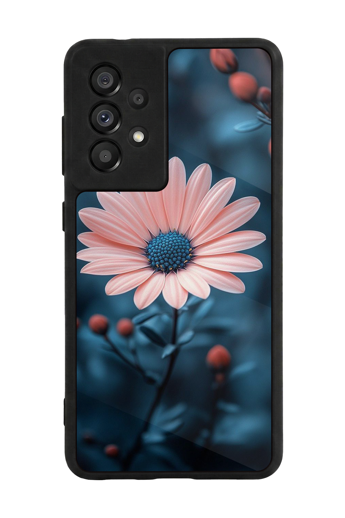 Samsung Galaxy A73 Uyumlu Cicek Tasarımlı Glossy Premium Kılıf