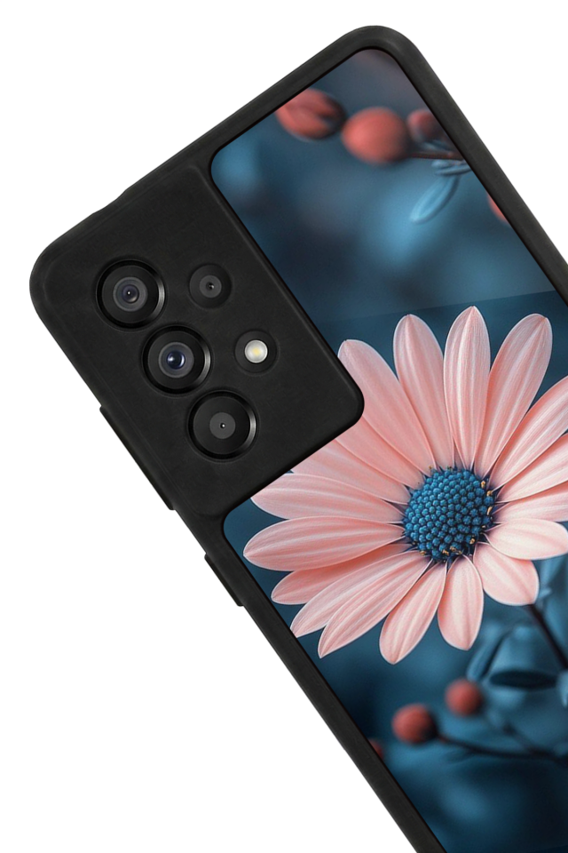 Samsung Galaxy A73 Uyumlu Cicek Tasarımlı Glossy Premium Kılıf